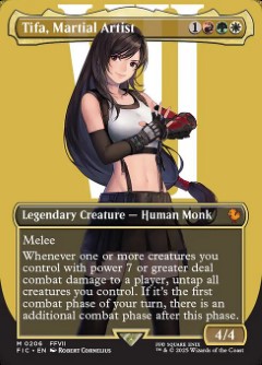 Tifa, Martial Artist Final Fantasy Commander decks Character Card